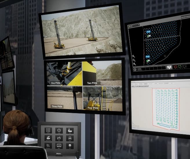 Remote drilling operation screens